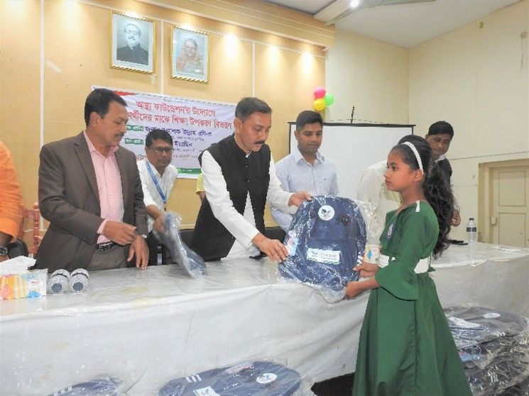 Support to primary school going students from underprivileged households in Cox’s Bazar.